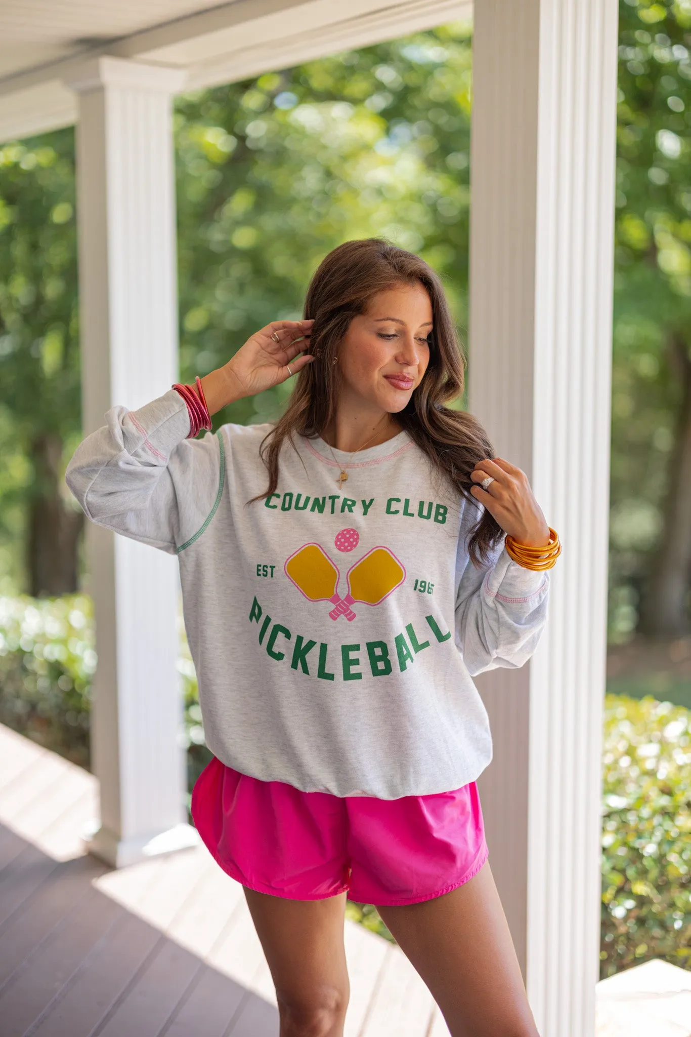 Pickleball Heather Grey Sweatshirt