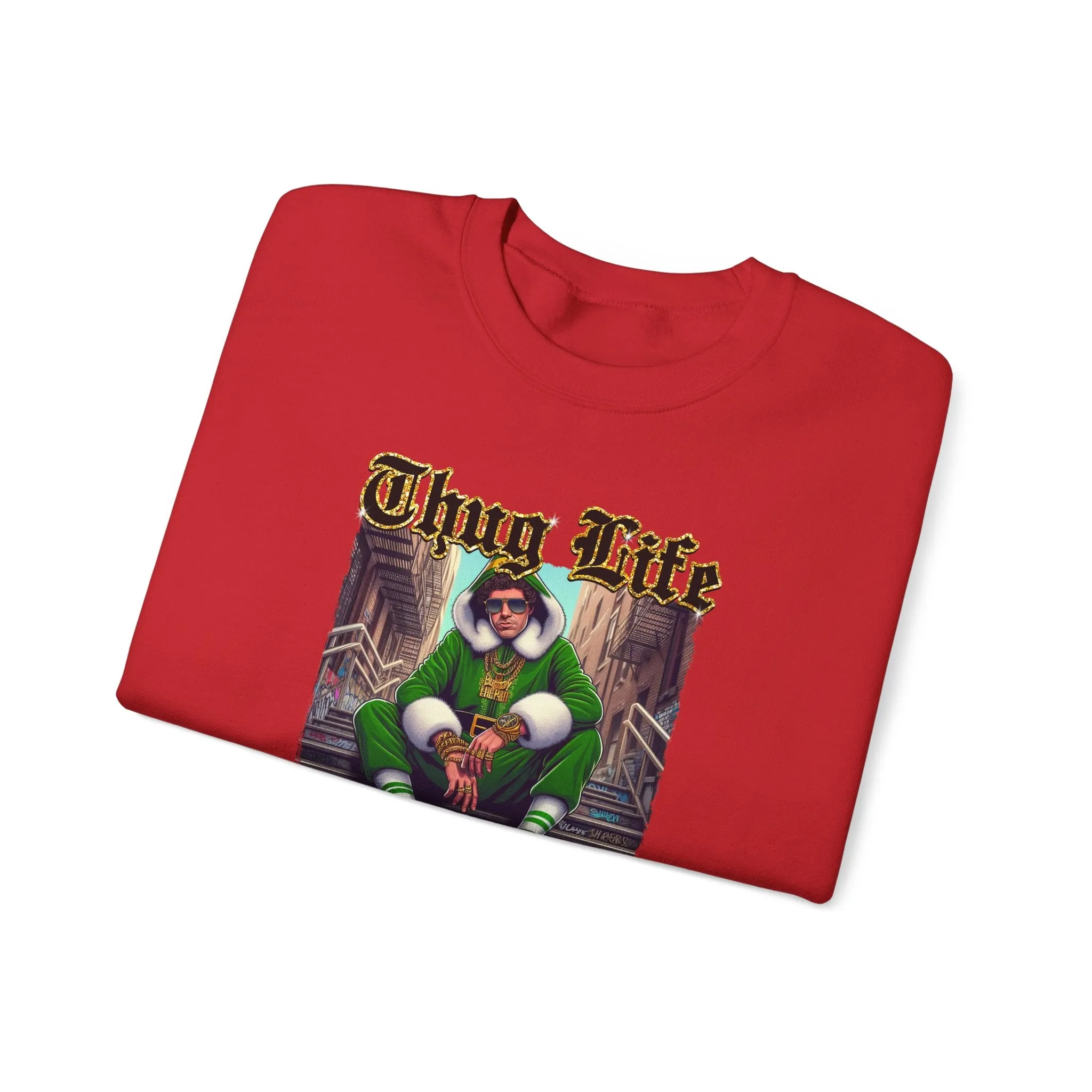 Princess Grace  Thug Life Crewneck Sweatshirt  Cozy Streetwear for Hip-Hop Fans