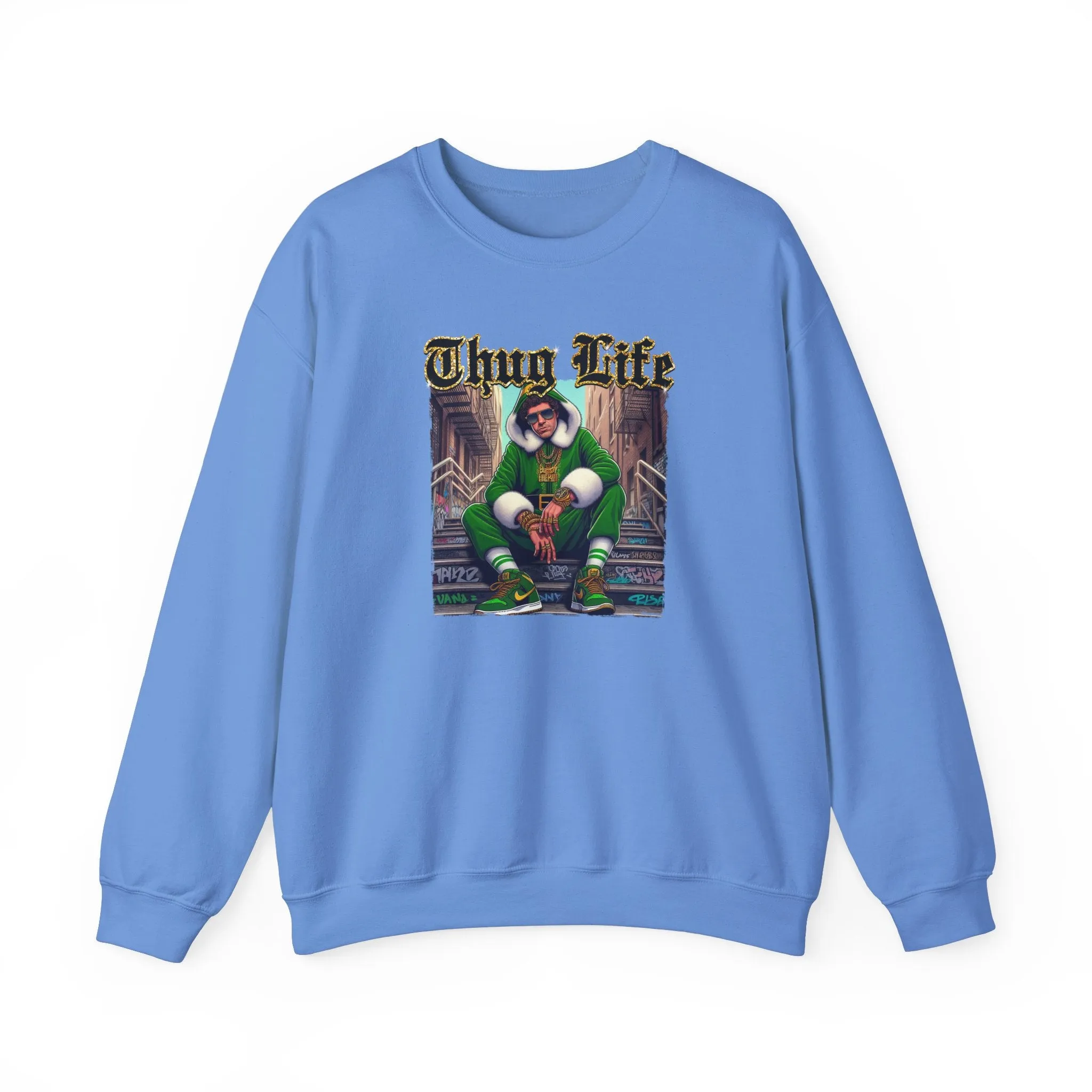 Princess Grace  Thug Life Crewneck Sweatshirt  Cozy Streetwear for Hip-Hop Fans