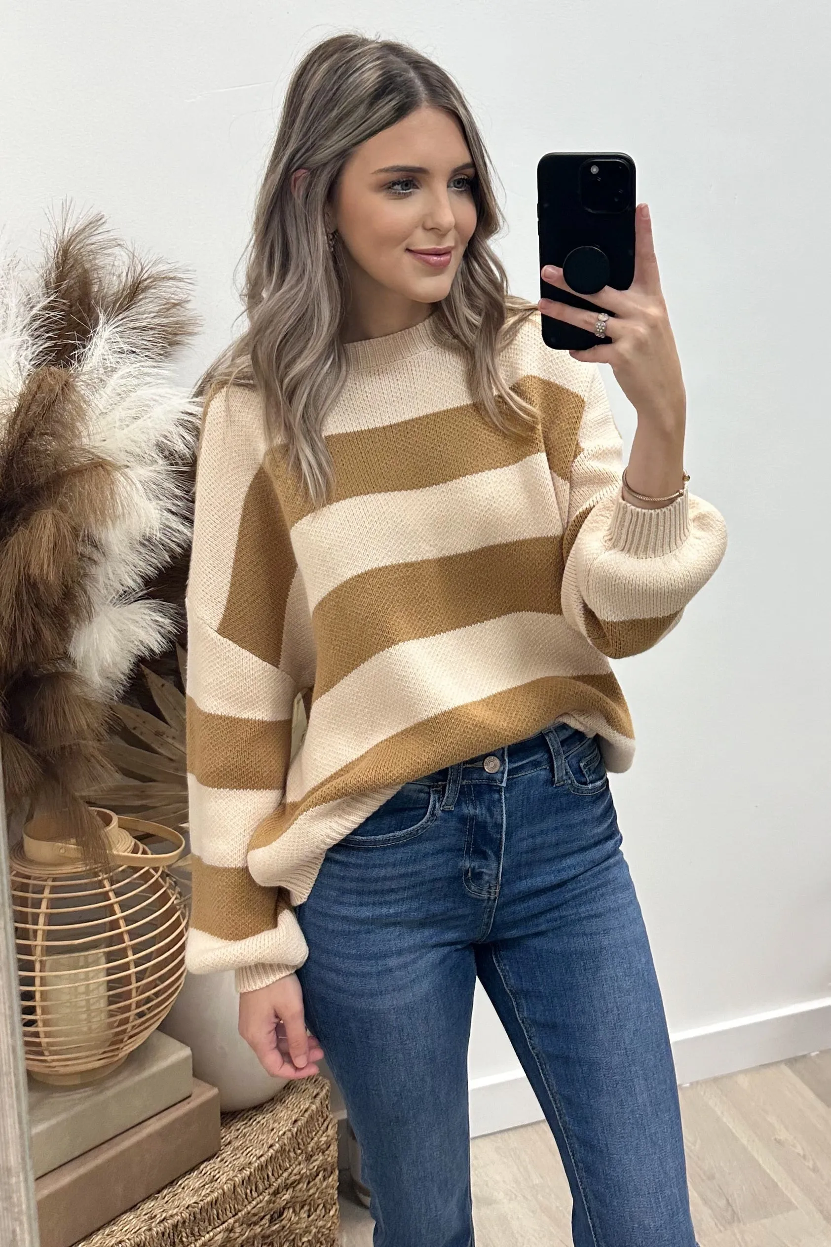 "Comfort Cutie" Sweater (Camel)