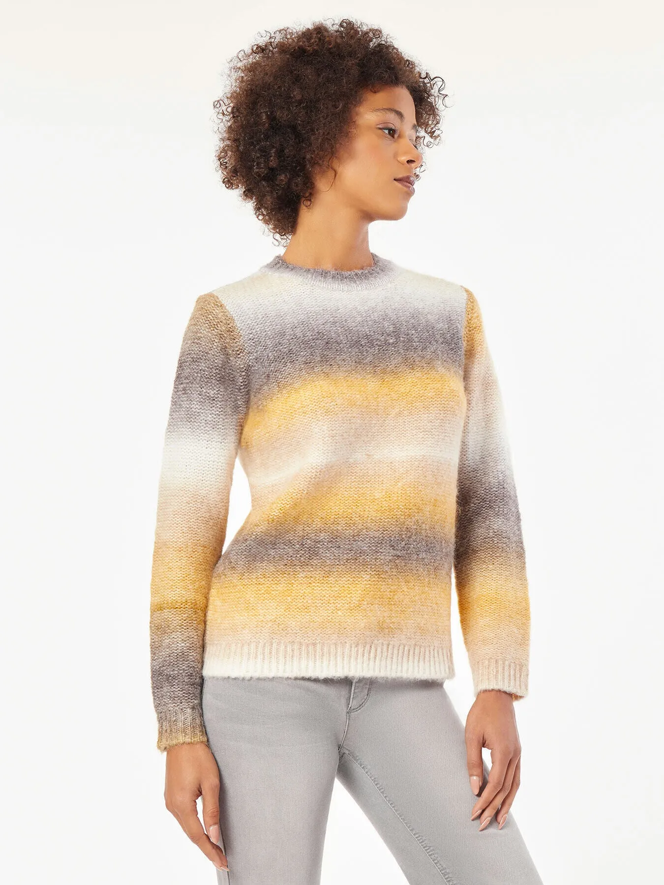 Relaxed Stripe Crewneck Sweater