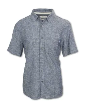 SHORT SLEEVED HEMP TENCEL BLEND SHIRT