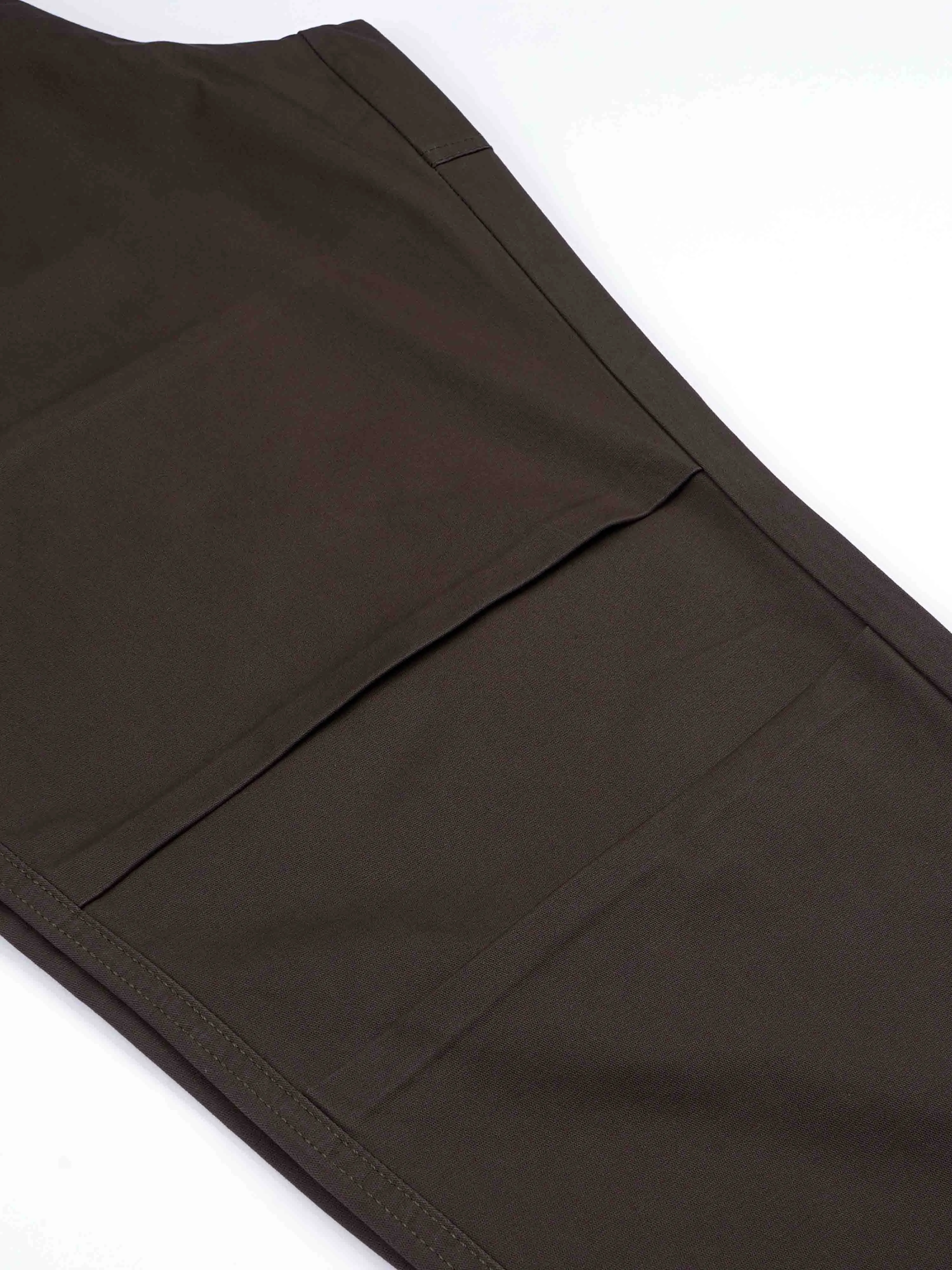 Soft Cotton Relaxed Brown Flexiwaist Pants