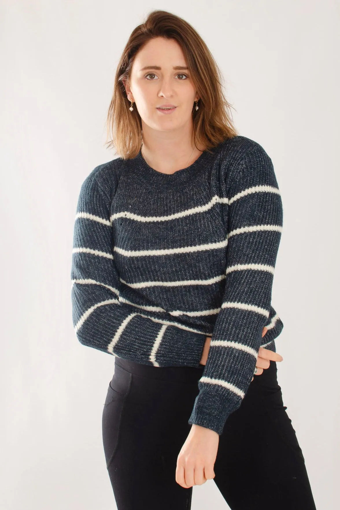 Stripe Crew Neck Jumper