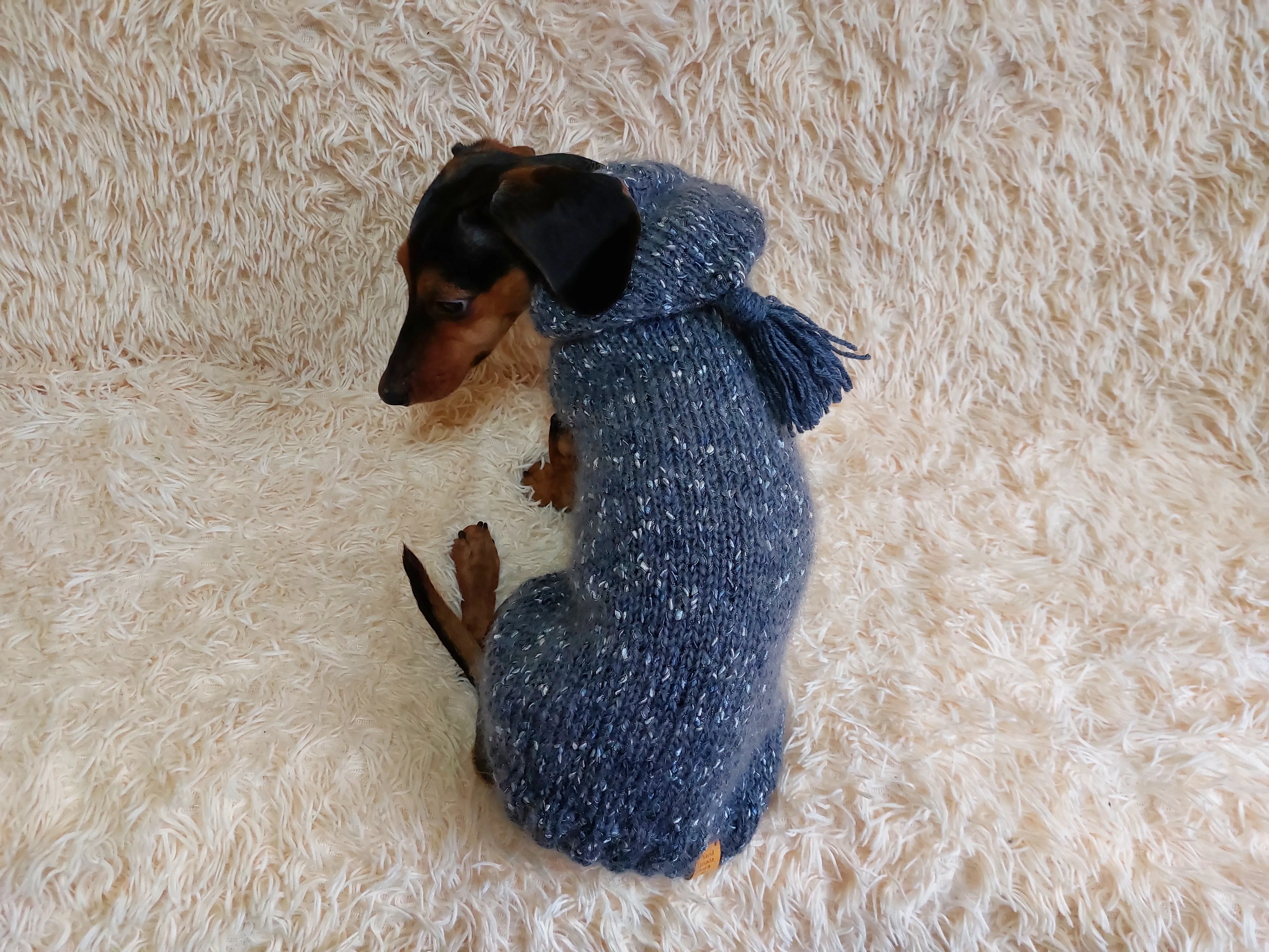 Warm wool sweatshirt for pets, hoodie for dogs