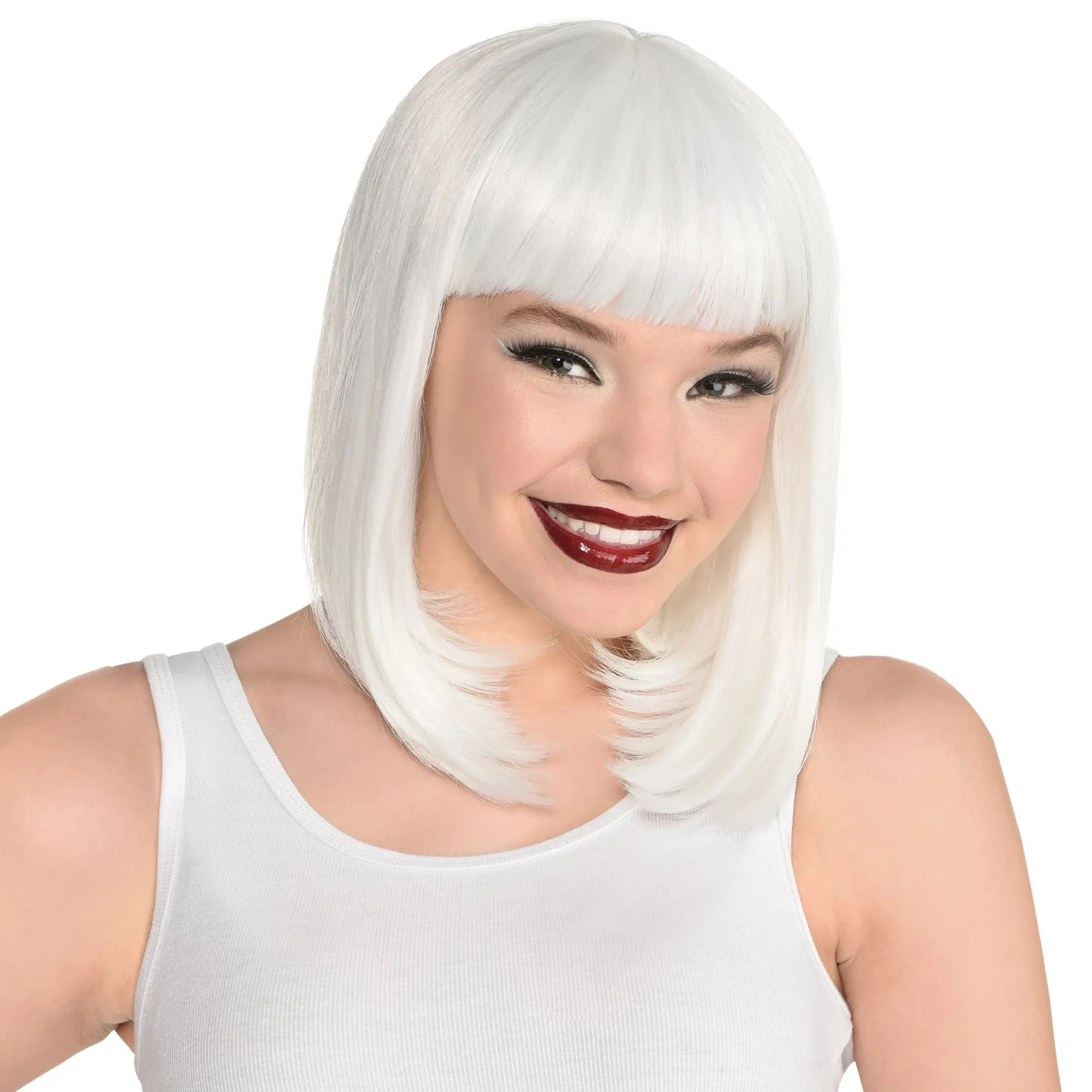 White Long Bob Wig | 1ct