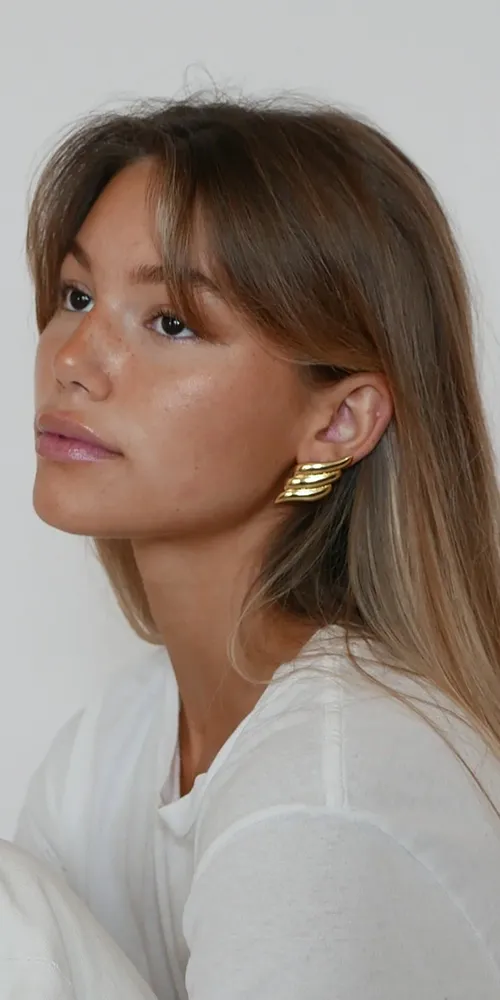 Wing Earrings Gold