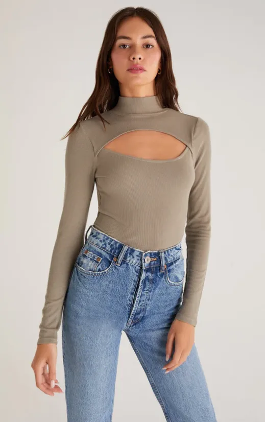 Z Supply Pandora Rib Cut Out Top - Final Sale 50% off in cart