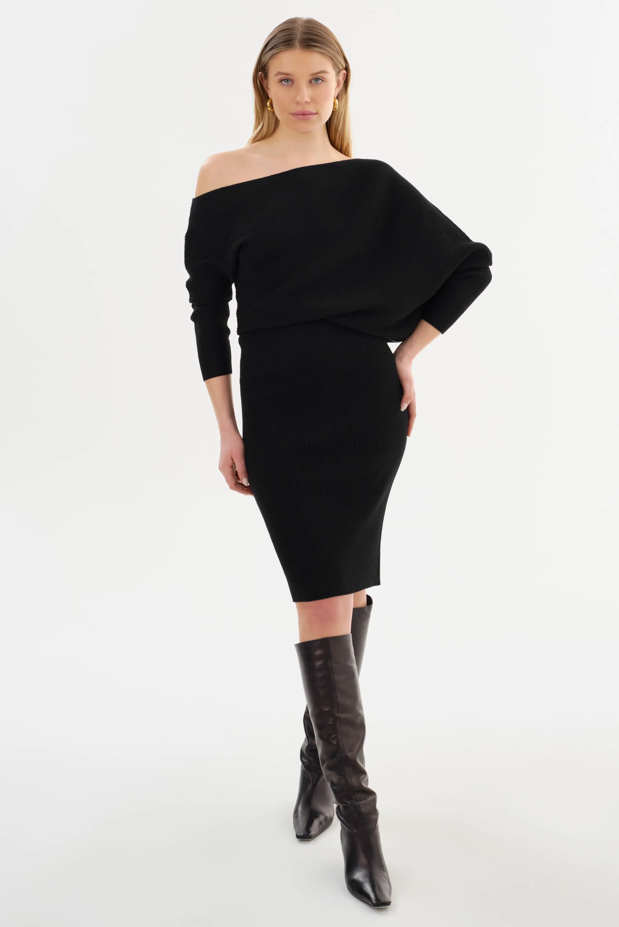 ZENOBIA | Knit Midi Dress