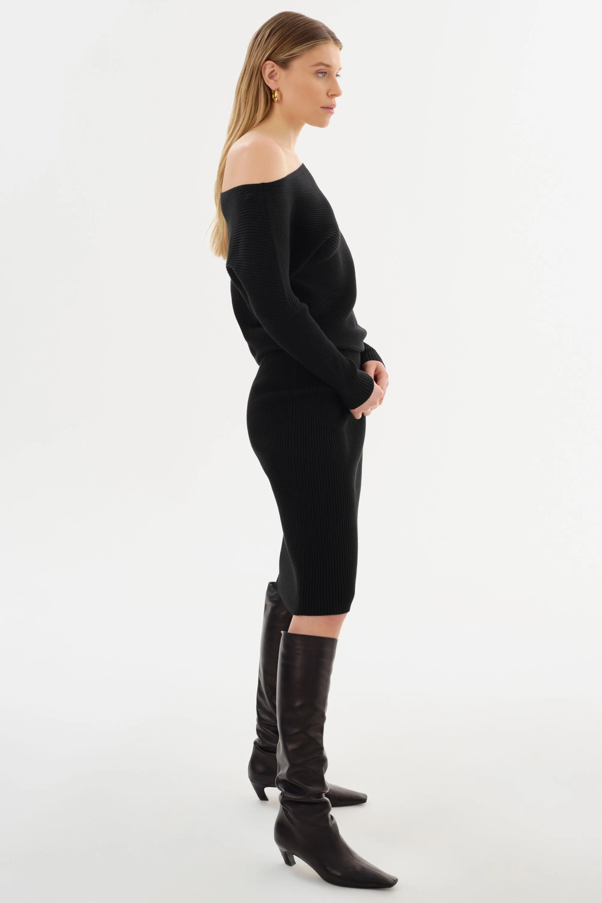 ZENOBIA | Knit Midi Dress