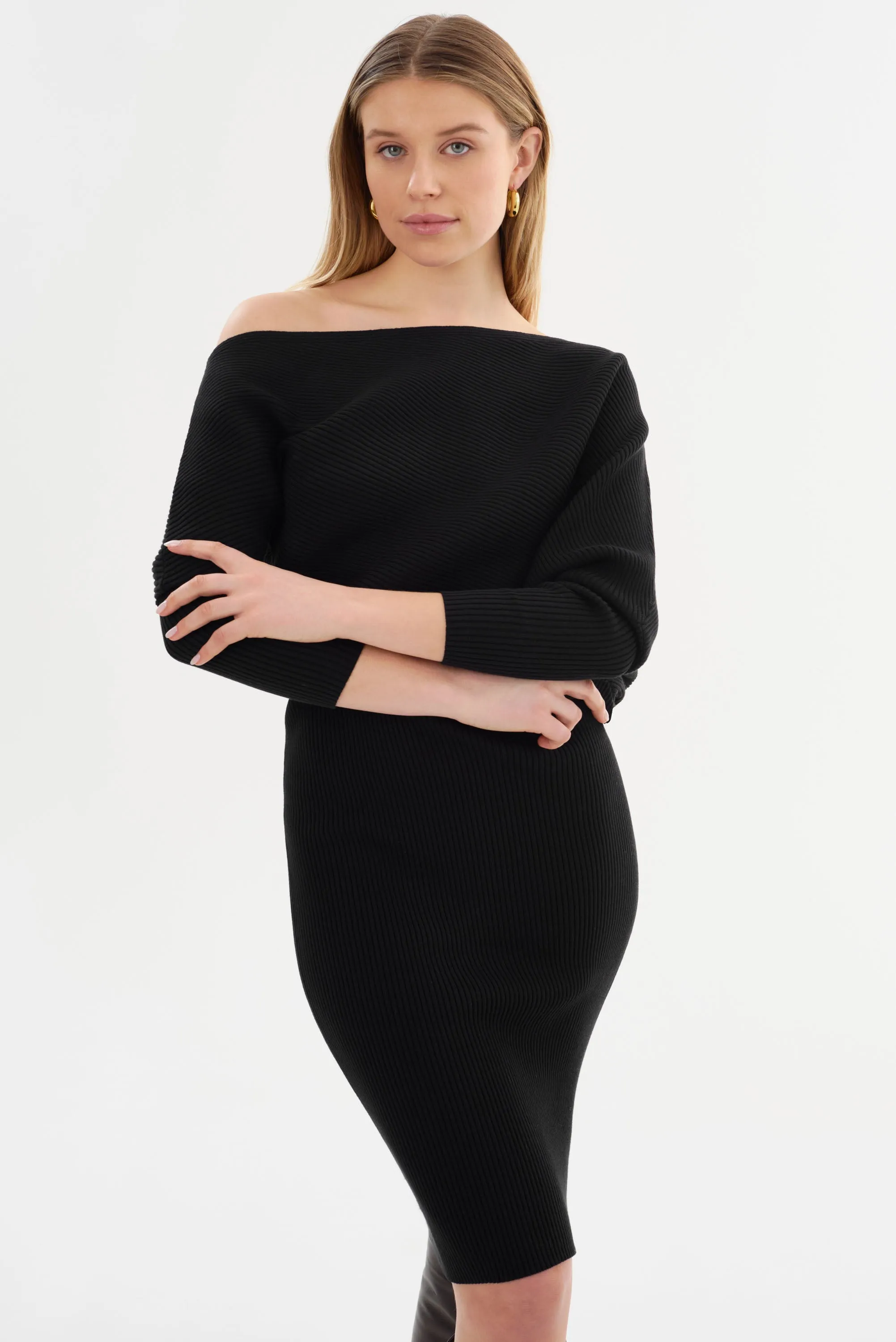 ZENOBIA | Knit Midi Dress